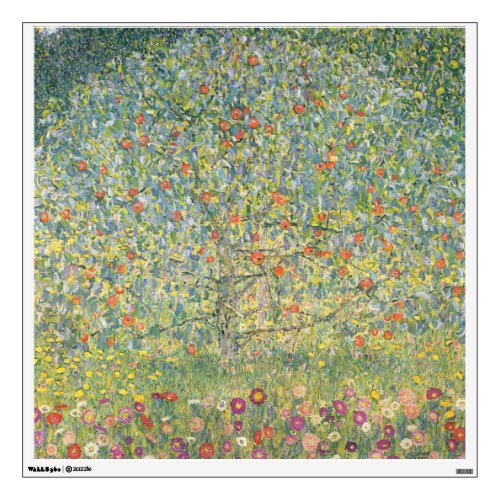 Gustav Klimt Apple Tree Wall Decal