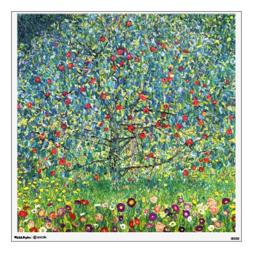 Gustav Klimt Apple Tree Wall Sticker