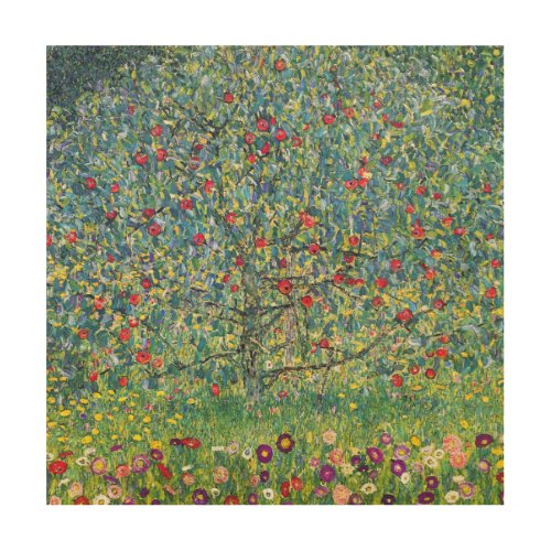 Gustav Klimt _ Apple Tree Wood Wall Art