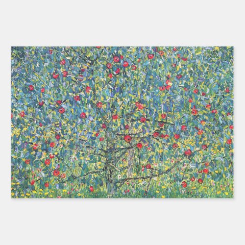 Gustav Klimt _ Apple Tree Wrapping Paper Sheets