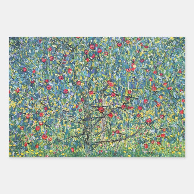 Gustav Klimt - Apple Tree Wrapping Paper Sheets (Front)