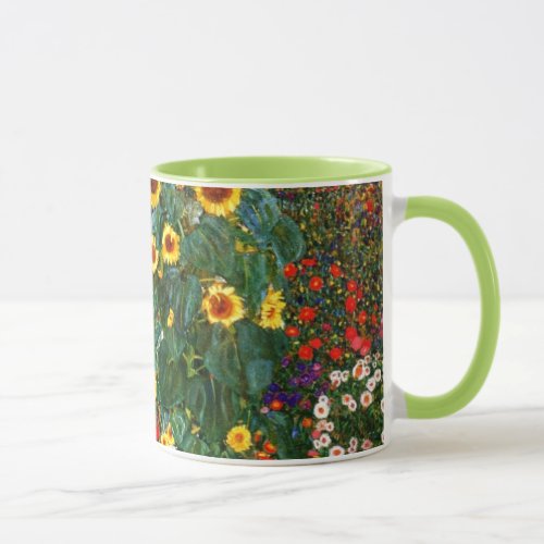 Gustav Klimt art _ Farm Garden with Sunflowers Mug