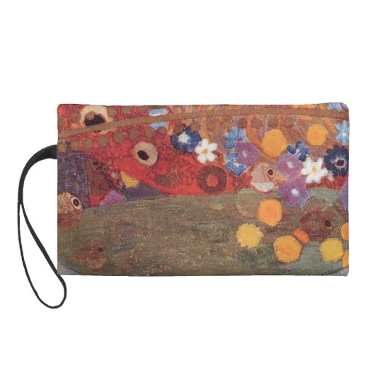 Gustav Klimt Art Nouveau Jugendstil WaterSnakes Wristlet (Back)