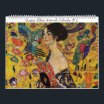 Gustav Klimt Artwork Number 2 Calendar<br><div class="desc">Classic artworks that have passed into the public domain and make wonderful gifts and other products. 16 paintings, including Lady with Fan, The Apple Tree, The Kiss, Walk in the park of Schloss Kammer, Tranquil Pond, Country Garden with Sunflowers, Farmhouse in Buchberg, Birch Forest, The Church of St. Wolfgang, Portrait...</div>