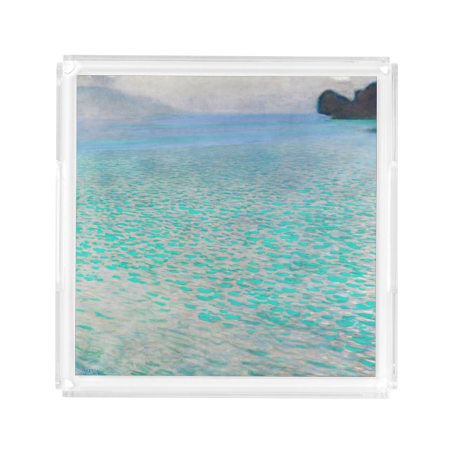Gustav Klimt - Attersee Acrylic Tray (Front)