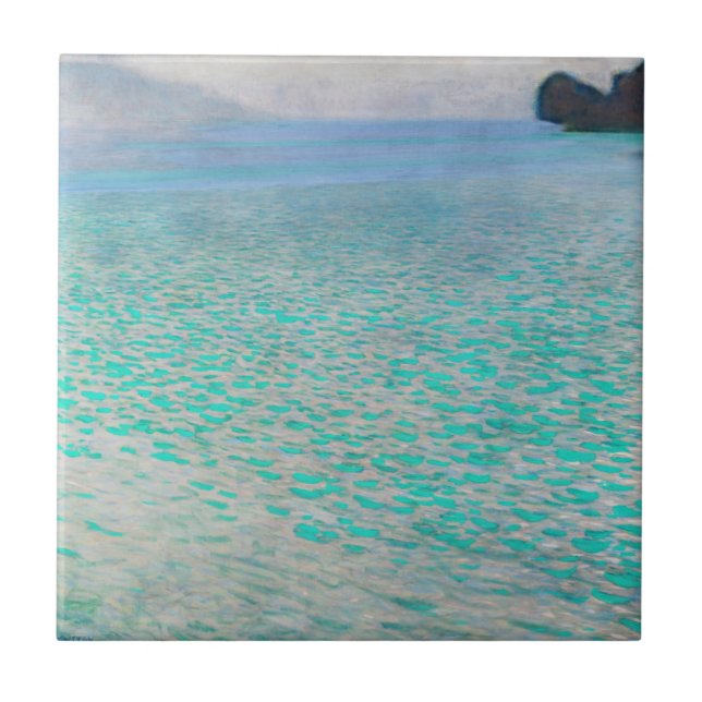 Gustav Klimt - Attersee Ceramic Tile (Front)