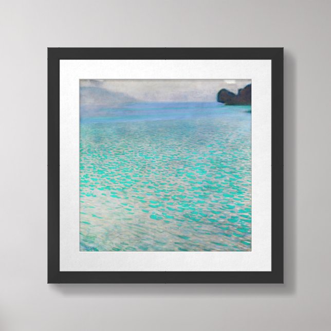 Gustav Klimt - Attersee Framed Art (Framed Front)
