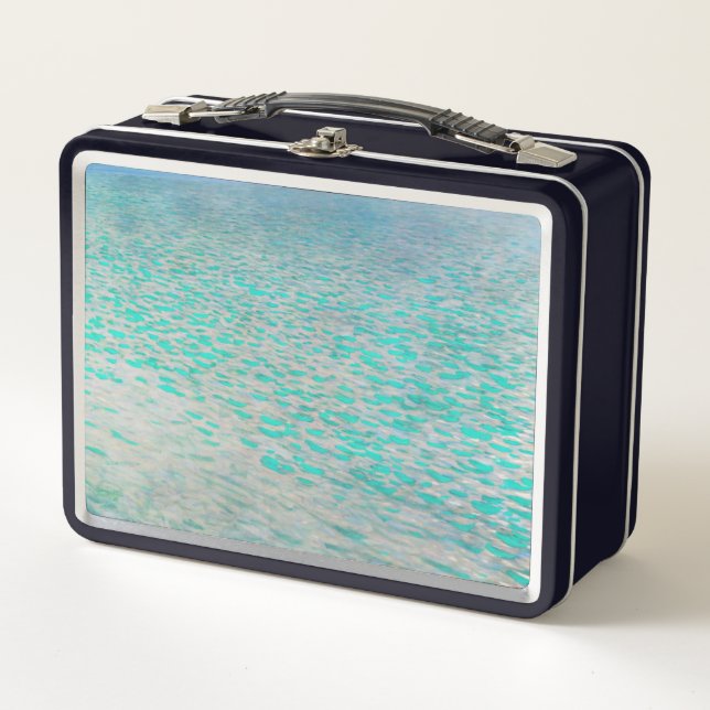 Gustav Klimt - Attersee Metal Lunch Box (Front)