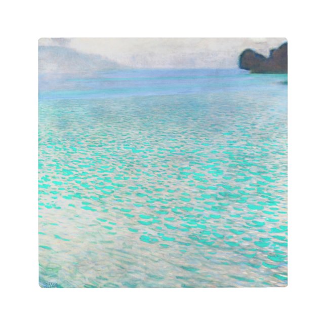 Gustav Klimt - Attersee Metal Print (Front)