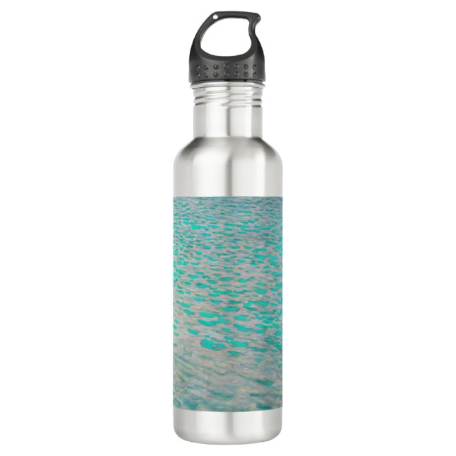 Gustav Klimt - Attersee Stainless Steel Water Bottle (Front)