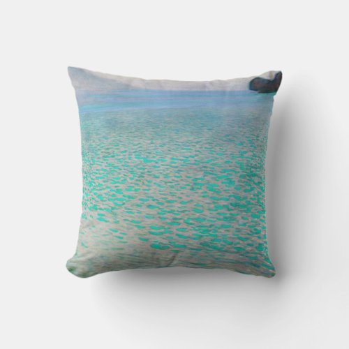 Gustav Klimt _ Attersee Throw Pillow