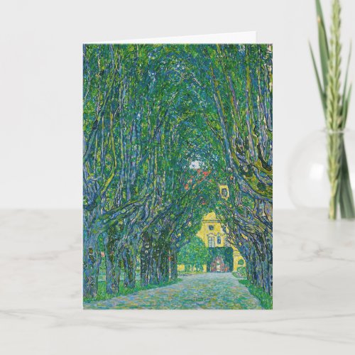 Gustav Klimt _ Avenue in the Park Schloss Kammer Card