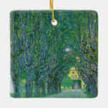 Gustav Klimt - Avenue in the Park Schloss Kammer Ceramic Ornament<br><div class="desc">Avenue in the Park of Schloss Kammer - Gustav Klimt,  Oil on Canvas,  1912</div>