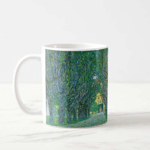 Gustav Klimt _ Avenue in the Park Schloss Kammer Coffee Mug