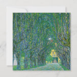 Gustav Klimt - Avenue in the Park Schloss Kammer Invitation<br><div class="desc">Avenue in the Park of Schloss Kammer - Gustav Klimt,  Oil on Canvas,  1912</div>