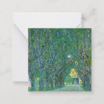 Gustav Klimt - Avenue in the Park Schloss Kammer Note Card<br><div class="desc">Avenue in the Park of Schloss Kammer - Gustav Klimt,  Oil on Canvas,  1912</div>