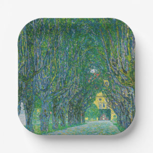 Gustav Klimt - Avenue in the Park Schloss Kammer Paper Plates
