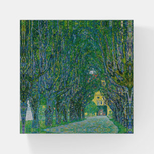 Gustav Klimt - Avenue in the Park Schloss Kammer Paperweight