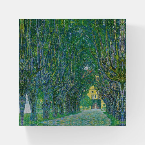 Gustav Klimt _ Avenue in the Park Schloss Kammer Paperweight