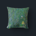 Gustav Klimt - Avenue in the Park Schloss Kammer Throw Pillow<br><div class="desc">Avenue in the Park of Schloss Kammer - Gustav Klimt,  Oil on Canvas,  1912</div>