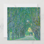 Gustav Klimt Avenue of Schloss Kramer Park Card<br><div class="desc">Avenue of Schloss Kramer Park painting by Gustav Klimt - flat card</div>