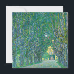 Gustav Klimt Avenue of Schloss Kramer Park Card<br><div class="desc">Avenue of Schloss Kramer Park painting by Gustav Klimt - flat card</div>
