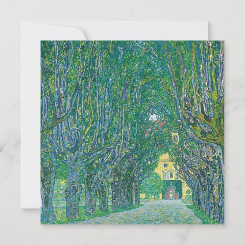 Gustav Klimt Avenue of Schloss Kramer Park Card
