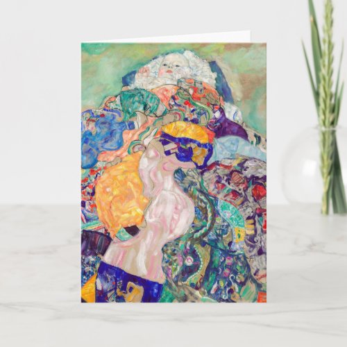 Gustav Klimt _ Baby  Cradle Card