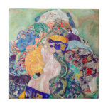Gustav Klimt - Baby / Cradle Ceramic Tile<br><div class="desc">Baby / Cradle - Gustav Klimt,  Oil on Canvas,  1917-1918</div>