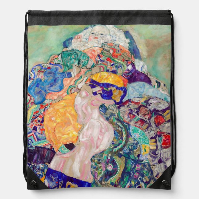 Gustav Klimt - Baby / Cradle Drawstring Bag (Front)