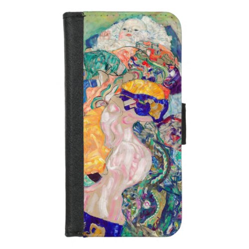 Gustav Klimt _ Baby  Cradle iPhone 87 Wallet Case