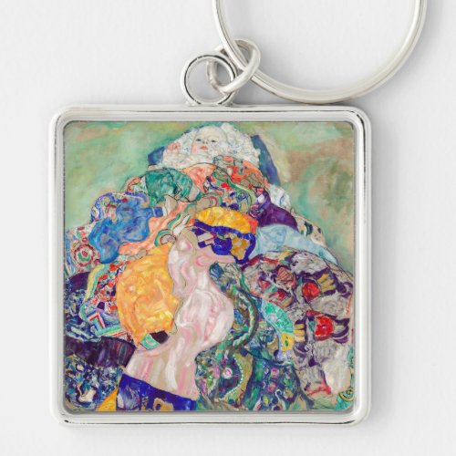 Gustav Klimt _ Baby  Cradle Keychain