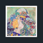 Gustav Klimt - Baby / Cradle Napkins<br><div class="desc">Baby / Cradle - Gustav Klimt,  Oil on Canvas,  1917-1918</div>