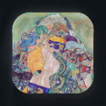 Gustav Klimt - Baby / Cradle Paper Plates<br><div class="desc">Baby / Cradle - Gustav Klimt,  Oil on Canvas,  1917-1918</div>
