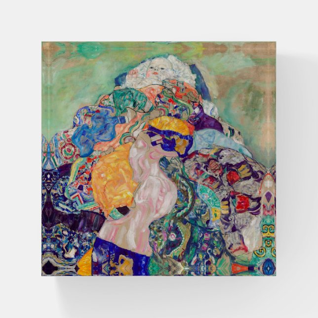 Gustav Klimt - Baby / Cradle Paperweight (Front)