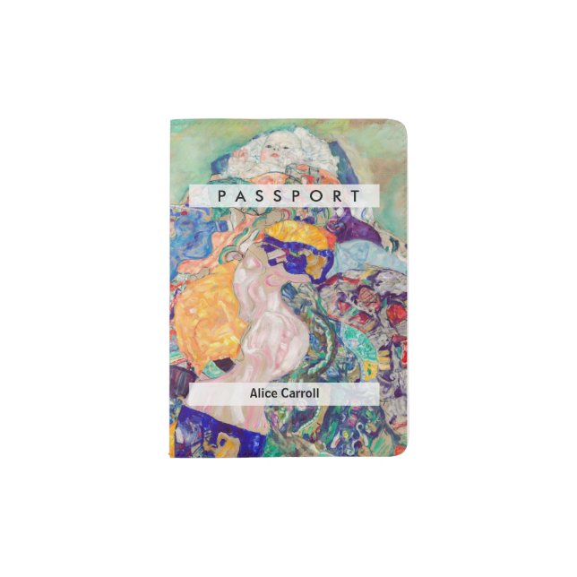 Gustav Klimt - Baby / Cradle Passport Holder (Front)