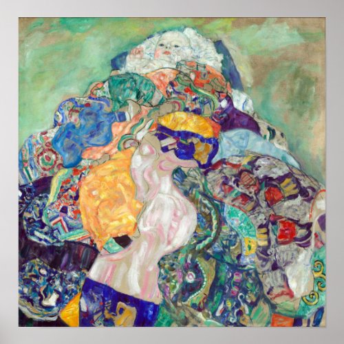 Gustav Klimt Baby Cradle Poster