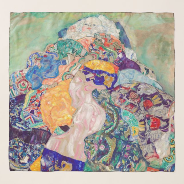 Gustav Klimt - Baby / Cradle Scarf (Front)