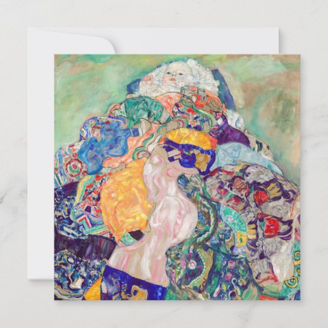 Gustav Klimt - Baby / Cradle Thank You Card (Front)