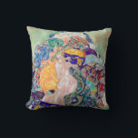 Gustav Klimt - Baby / Cradle Throw Pillow<br><div class="desc">Baby / Cradle - Gustav Klimt,  Oil on Canvas,  1917-1918</div>