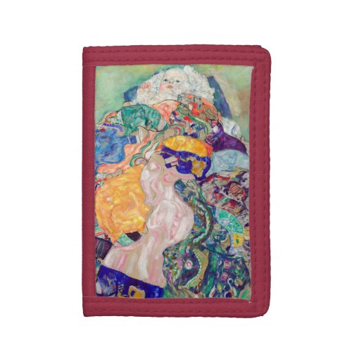 Gustav Klimt _ Baby  Cradle Trifold Wallet