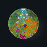 Gustav Klimt Bauerngarten Flower Garden Fine Art Button<br><div class="desc">Gustav Klimt Bauerngarten Flower Garden Fine Art Button</div>