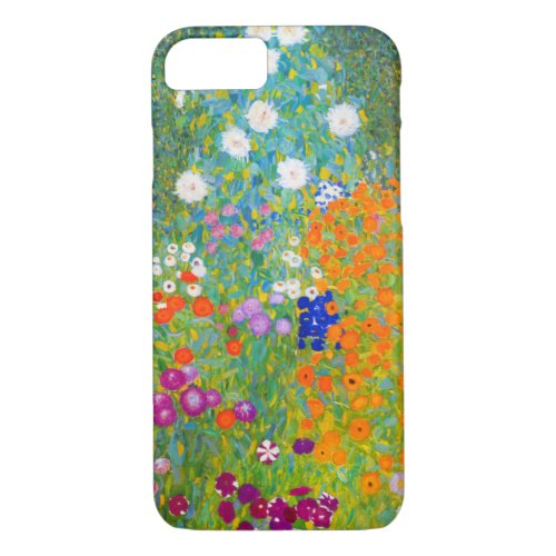 Gustav Klimt Bauerngarten Flower Garden Fine Art iPhone 87 Case