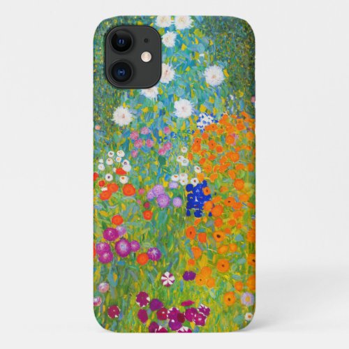 Gustav Klimt Bauerngarten Flower Garden Fine Art iPhone 11 Case