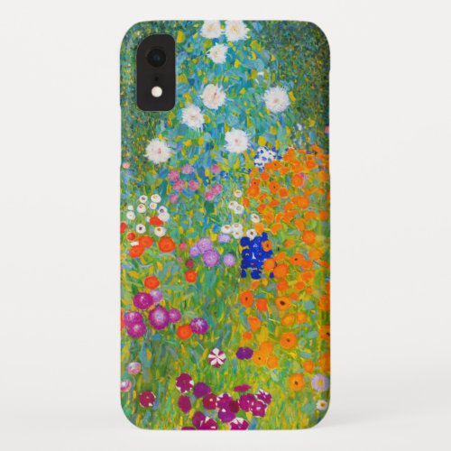 Gustav Klimt Bauerngarten Flower Garden Fine Art iPhone XR Case