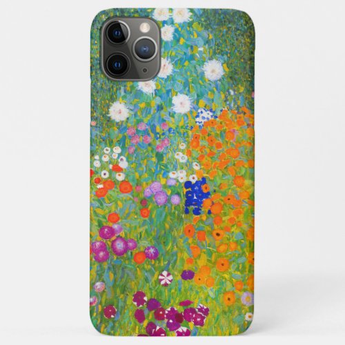 Gustav Klimt Bauerngarten Flower Garden Fine Art iPhone 11 Pro Max Case
