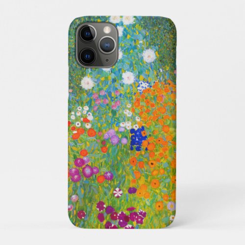 Gustav Klimt Bauerngarten Flower Garden Fine Art iPhone 11 Pro Case
