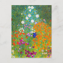 Gustav Klimt Bauerngarten Flower Garden Fine Art Postcard