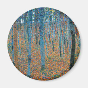 Gustav Klimt Beech Forest Vintage Fine Art Magnet