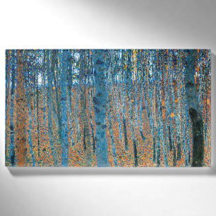 Gustav Klimt Beech Forest Vintage Fine Art Name Tag